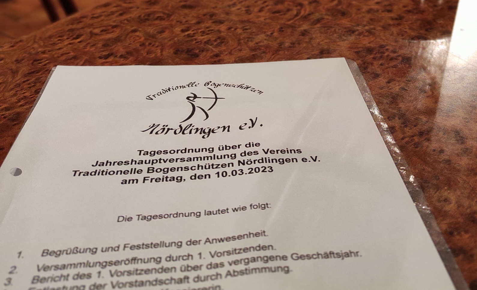 Jahreshauptversammlung mit Vorstandswahlen