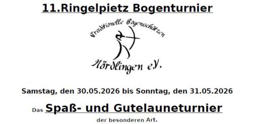 Hinweis auf die Ausschreibung des Bogenturniers